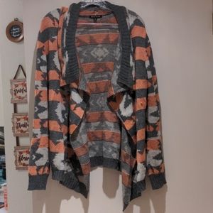 Cascading front Cardigan Sweater